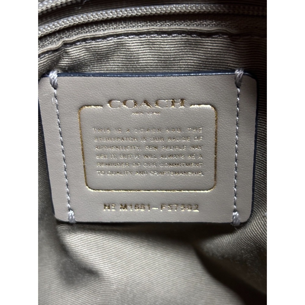 Coach Leather Sierra Dome Satchel Handbag Crossbody Cream / Brown /‎ Black - Picture 11 of 16